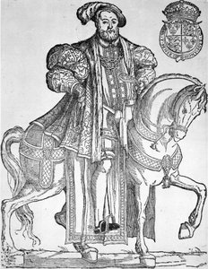 Kung Henrik VIII till häst av English School