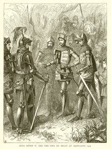 Kung Henry V och Sire de Helly i Agincourt, 1415