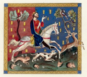 King John (färgad gravyr) av English School