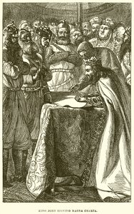 King John signerar Magna Charta av English School