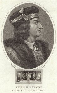 Kung Filip II av Frankrike av English School