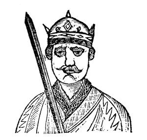 Kung William Erövraren (träsnitt) av English School