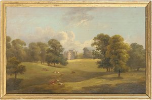 Kings Weston från hjortparken, tidigt 1800-tal av English School