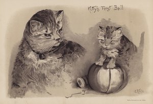 Kittys första bal (chromolitho) av English School