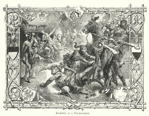 Ritter bei einem Turnier von English School