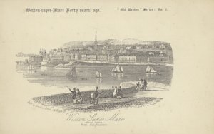 Knightstone, Weston-supersto (litho) av English School