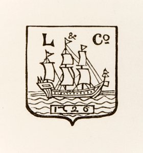 L & Co Ship 1726 logotyp som används av Longmans Green and Company av English School