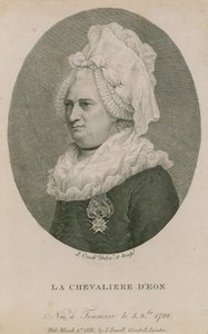 La Chevaliere DEon, född i Tonnerre, 5 augusti 1728 av English School