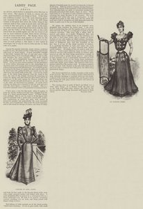 Damsida (litho) av English School