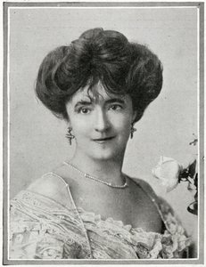 Lady Duff Gordon, detalj av passagerare på RMS Titanic, från 