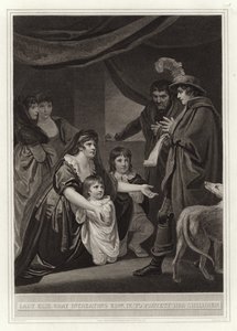 Lady Eliz Gray bönfaller Edw IV för att skydda sina barn av English School