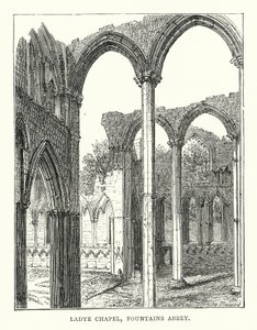 Ladye Chapel, Fountains Abbey (gravyr) av English School