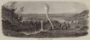 Lake Timsah, norr om Suez (gravyr) av English School