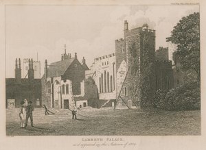 Lambeth Palace som det såg ut hösten 1829 av English School
