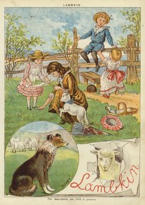 Lammkin (chromolitho) av English School