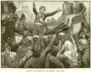 Landning av George IV vid Howth av English School