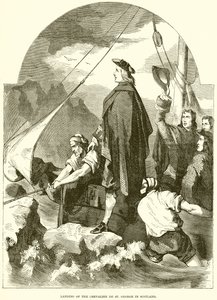 Landstigning av Chevalier de St. George i Skottland av English School