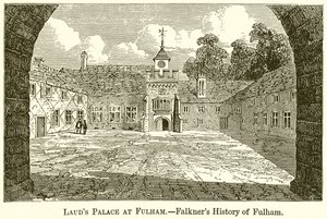 Lauds Palace i Fulham.--Falkners historia om Fulham av English School