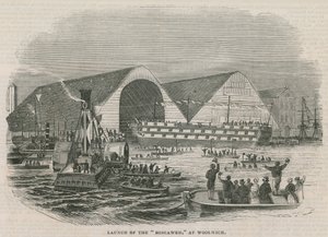 Lansering av Boscawen i Woolwich av English School