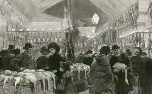 Leadenhall Market vid jultid av English School