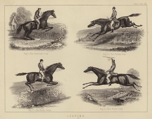 Hoppa (färg litho) av English School