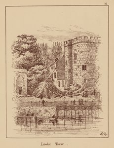 Lendal Tower (litografi) av English School