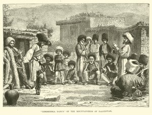 Lesghinska Dans av bergsbestigarna i Daghestan av English School