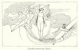 Leucothoe konserverande Ulysses (litho) av English School