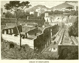 Biblioteket i Herculaneum av English School