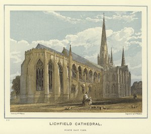 Lichfield Cathedral, nordostvy av English School