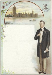 Liebig-kort med Joseph Chamberlain av English School