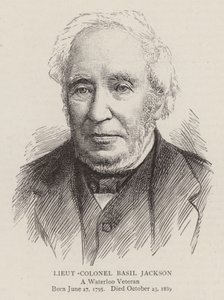 Överstelöjtnant Basil Jackson (gravyr) av English School