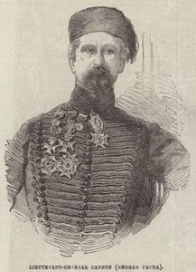 Generallöjtnant Cannon (Behram Pacha) (gravyr) av English School