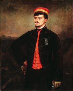 Löjtnant Thomas Murphy i den turkiska kontingentens avklädningsuniform, Krim, 1857 av English School