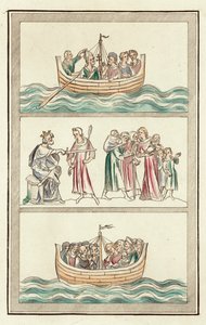 Life of Thomas Becket (färgad gravyr) av English School