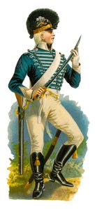 Lätt dragon från George III:s tid, 1761-1820 av English School