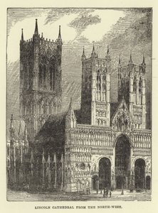 Lincoln Cathedral från nordväst av English School