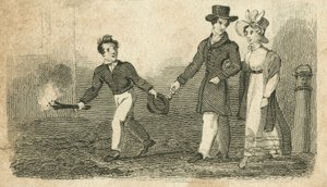 Länkpojke, London (gravyr) av English School