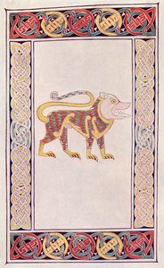 Lion of St. Mark, faksimil av en belysning från Book of Durrow, från boken The Church of England: A History for the People, publicerad ca 1910 av English School