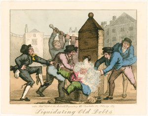 Avveckling av gamla skulder, 1826 av English School