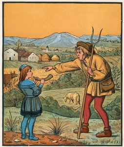 Little Boy Blue och hans Horn av English School