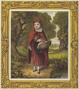 Rödluvan (färg litho) av English School