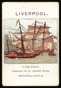 Liverpool (färglitografi) av English School