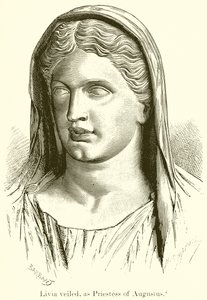 Livia Veiled, som Augustus prästinna av English School