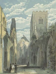 Llandaff Cathedral, Nave ser västerut av English School