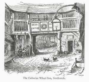 Klubbar i London: The Catharine Wheel Inn, Southwark (gravyr) av English School