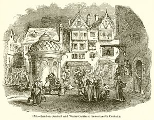 London Conduit and Winter-Carriers: Seventeenth Century av English School