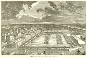 London Docks som ursprungligen byggdes av English School