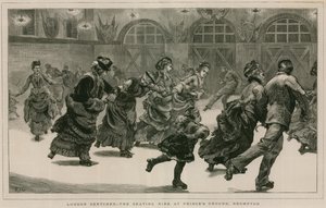 London Sketches: The Skating Rink på Princes Ground, Brompton