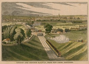 London och Croydon Railway, från New Cross Deptford av English School